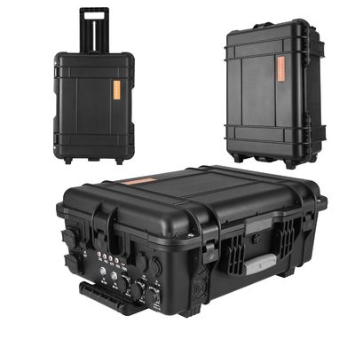 8000W الطاقة القصوى OEM ODM 140ah مولد الطاقة الشمسية في الهواء الطلق محطة الطاقة الطارئة الأسود