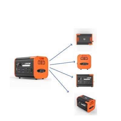محطة الطاقة المحمولة 1500W / 2200W / 3000W UPS مع جميع مصدرات AC في اللون البرتقالي الأسود