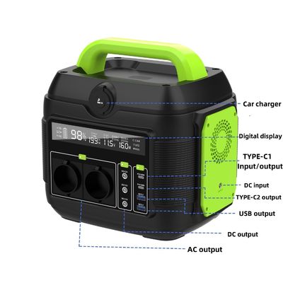 مولد الطاقة الشمسية 600W للتخييم والمنزل الطاقة الاحتياطية محطة الطاقة المحمولة السوق Aii