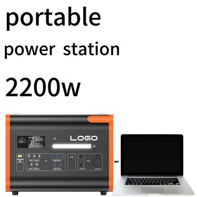 2200W110/220V البرتقالي مع الأسود الصامتة خارج المنزل محطة الطاقة الطارئة ودائمة