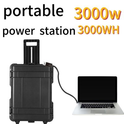 محطة الطاقة المحمولة للطوارئ في الهواء الطلق 2000W / 3000W مع وظيفة حماية متعددة