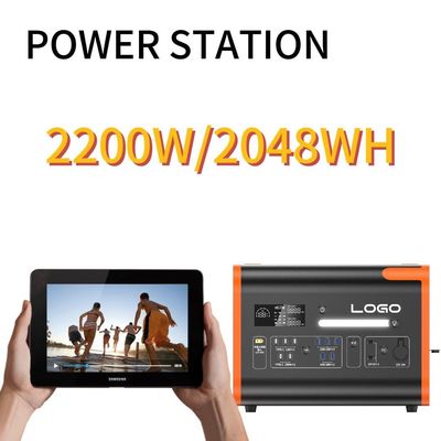 محطة الطاقة الخارجية الشمسية ذات الطاقة الكبيرة 2400W لجميع الأجهزة المتوافقة
