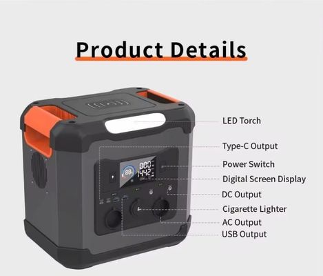 عاكس عاكس ثنائي الاتجاه 1500W لمحطة الطاقة المحمولة في الخارج