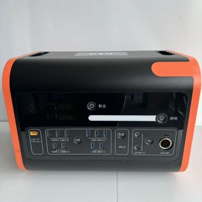 محطة طاقة محمولة 2200W 2048wh لشحن الألواح الشمسية في حالات الطوارئ في الهواء الطلق