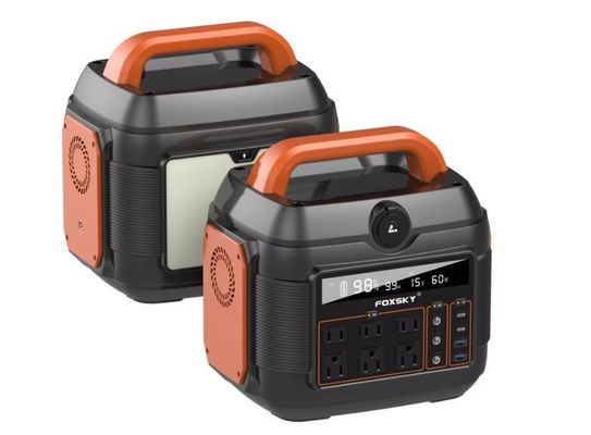 الطاقة الساخنة 600W/576wh AC DC بطارية نوع C الطاقة الاحتياطية الطوارئ محطة الطاقة المحمولة