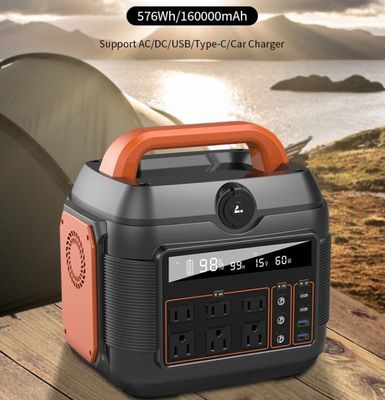 محطة الطاقة الطارئة 600W/576wh لحل إمدادات الطاقة في الخارج والمنازل