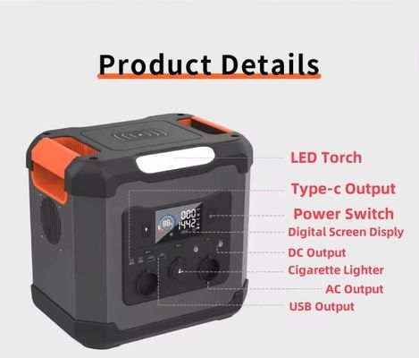 مولد شمسي 1500W/1344wh محطة طاقة محمولة للإستعداد للكوارث
