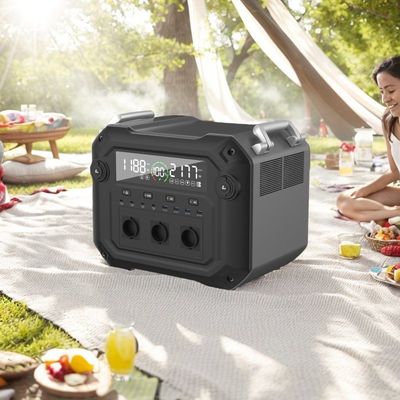 عاكس عاكس ثنائي الاتجاه 2500W للخيمة خارج المنزل محطة الطاقة المحمولة