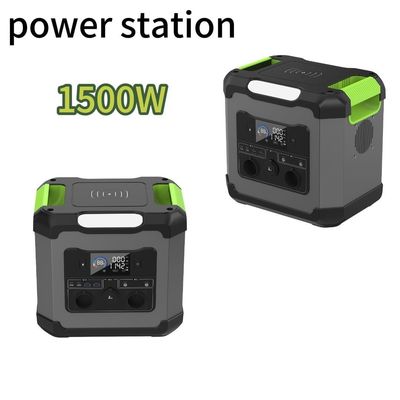 مخيمات في الهواء الطلق ST15 1500W محطة طاقة محمولة مع شحن لوحة شمسية 110V / 220V