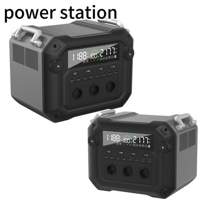 محطة توليد الطاقة المحمولة لتخزين الطاقة مع 1200W مدخل AC و 3600W / 3430.4wh القدرة