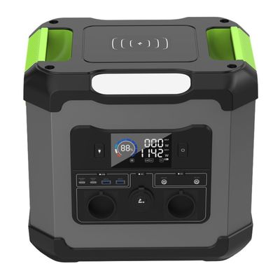 عاكس عاكس ثنائي الاتجاه 16.3kg 1500W مصدر الطاقة المحمول للتخييم في الهواء الطلق