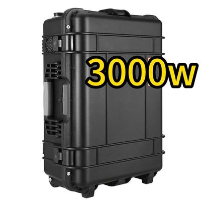 محطة توليد الكهرباء المحمولة لتخزين الطاقة 3000W / 3000wh ABS مواد قشرة سبيكة للسفر