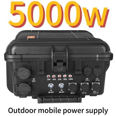 حماية منخفضة درجة الحرارة 5000W AC LiFePO4 مولد شمسي للمنازل في الهواء الطلق