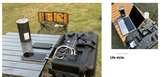 التيار المتحول الخارجي 15A Max 6000W شاحن USB خارجي للسفر والتخييم والطوارئ