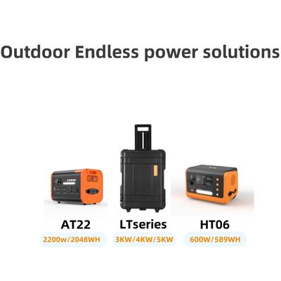 ضوء العرض متضمن 7000W/6993whlifepo4 محطة طاقة الرياح الشمسية المحمولة في الهواء الطلق
