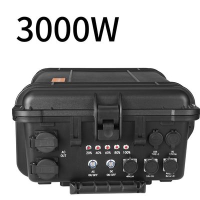 مولد طاقة محمول محطة طاقة 3000W/3000wh لتزويد الطاقة في الخارج في حالات الطوارئ