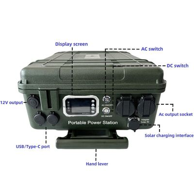 مولد 6000W / 110V / 230V مع لوحة شمسية شحن مصدر الطاقة الطارئ الخاص بك