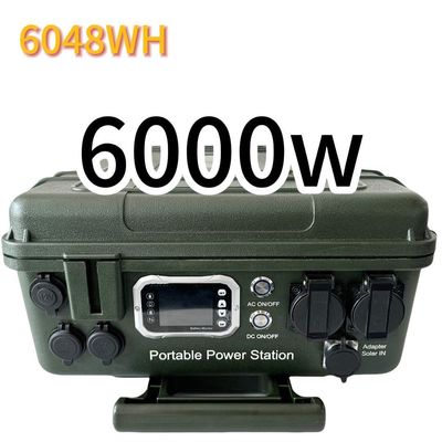 محطة توليد الكهرباء ذات الطاقة الشمسية ذات الطاقة العالية 6000W/6048wh مع إطار وسط ABS