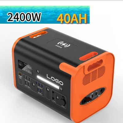 2400W / 2048wh لوحة ترقية محطة الطاقة الطارئة المحمولة في الهواء الطلق السعة الكبيرة