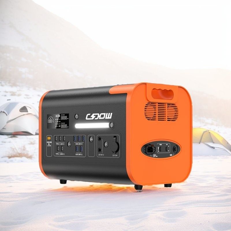 عاكس موجات الصين النقي 2200W LiFePO4 مشغل شمسي محمول أسود للطاقة الاحتياطية