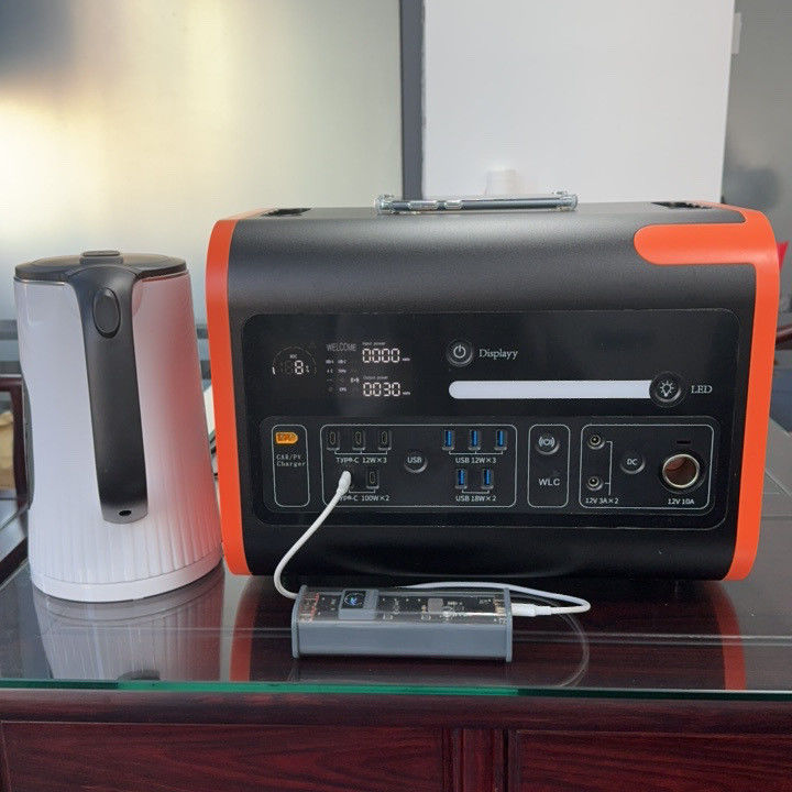 1800W-2400W تخزين الطاقة محطة الطاقة المحمولة مولد الطاقة الشمسية للسفر في الهواء الطلق