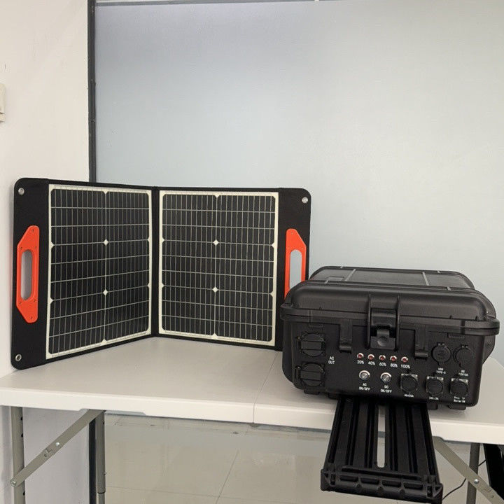 محطة الطاقة المحمولة الطارئة الشمسية 4000 واط مع USB / Type-C 18 واط Max ومدة طويلة