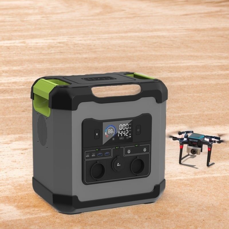 محطة توليد الطاقة المحمولة 1680wh 2000W بطارية الليثيوم مولد شمسي لليابان المشترين