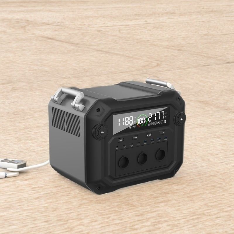 مولد الطاقة الشمسية عالية- 2500W 2340wh 110V 120V مع ABS مادة قشرة الملف الألومنيوم