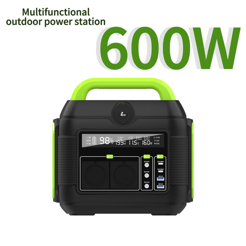 بنك الطاقة الطارئ المحمول للطاقة الخارجي 600W مع بطارية الليثيوم القوية
