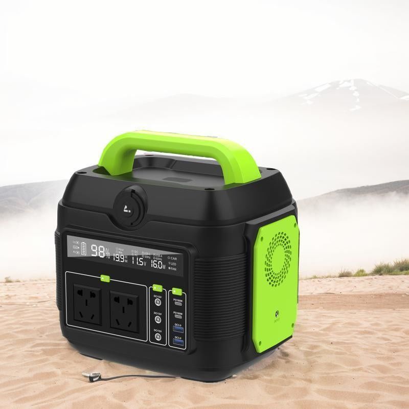 مولد طوارئ محمول عالي الطاقة قابل لإعادة التدوير 600W للشحن في الهواء الطلق والمنزل
