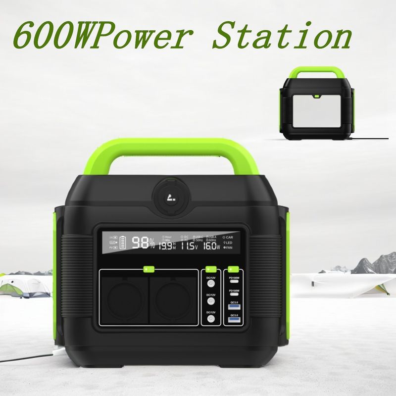 600W S6 MPPT الطاقة المحمولة المحمولة لتخزين الطاقة في المخيمات في الهواء الطلق