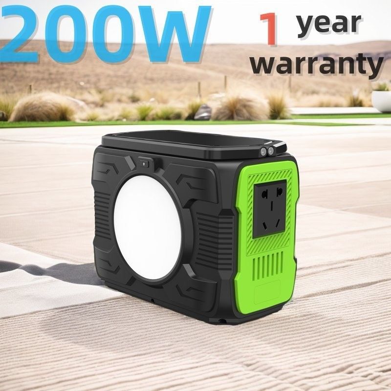 200W173wh التخييم بطارية الليثيوم المحمولة مولد الطاقة الشمسية مصدر الطاقة للعمل عن بعد