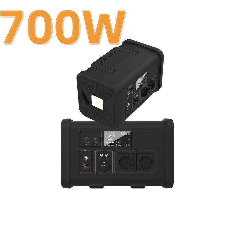 200W 300W 600W 700W نظام الطاقة الشمسية المنزلية المحمولة مع التخزين الطاقة الشرفة و 1