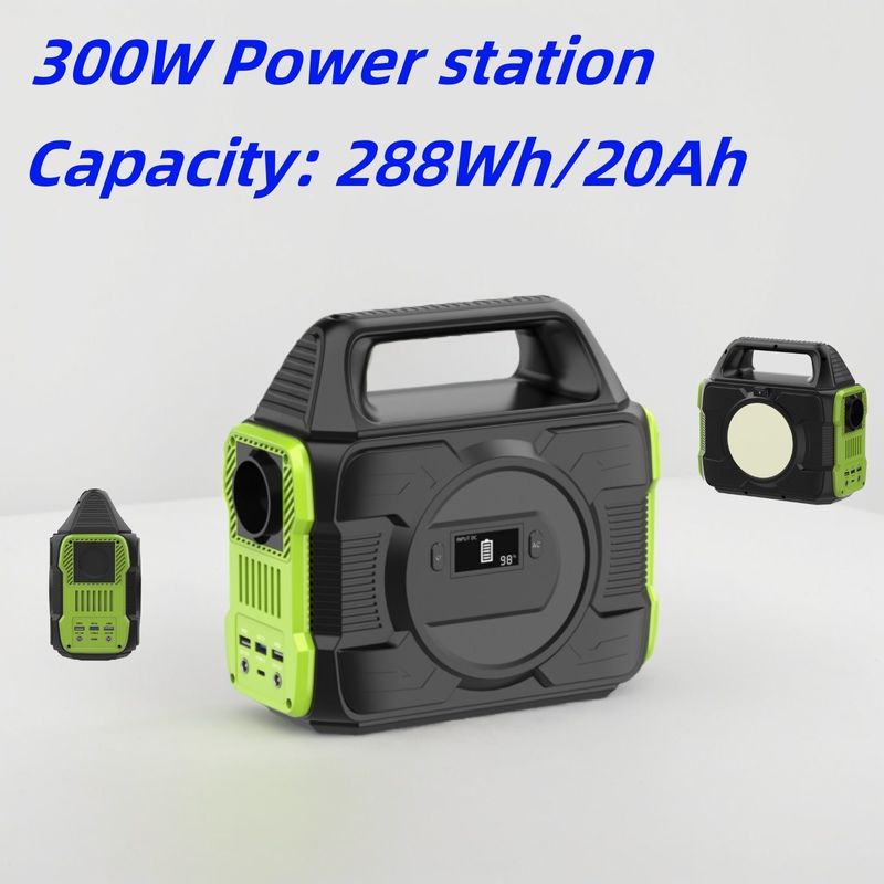 تكنولوجيا MPPT 300W AC / DC منفذ مصدر محطة الطاقة المحمولة المحمولة للشرفة الطائرة بدون طيار والكمبيوتر