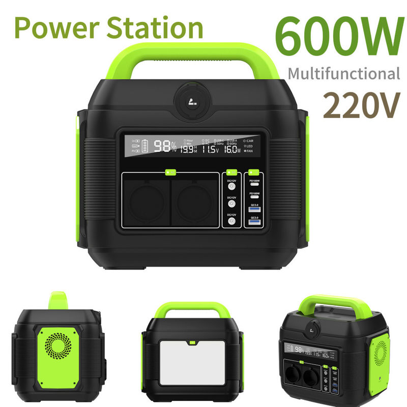 محطة الطاقة المحمولة للطاقة المترددة للاتحاد الأوروبي 600W 576wh بنك الطاقة للتخييم قابلة للتخصيص