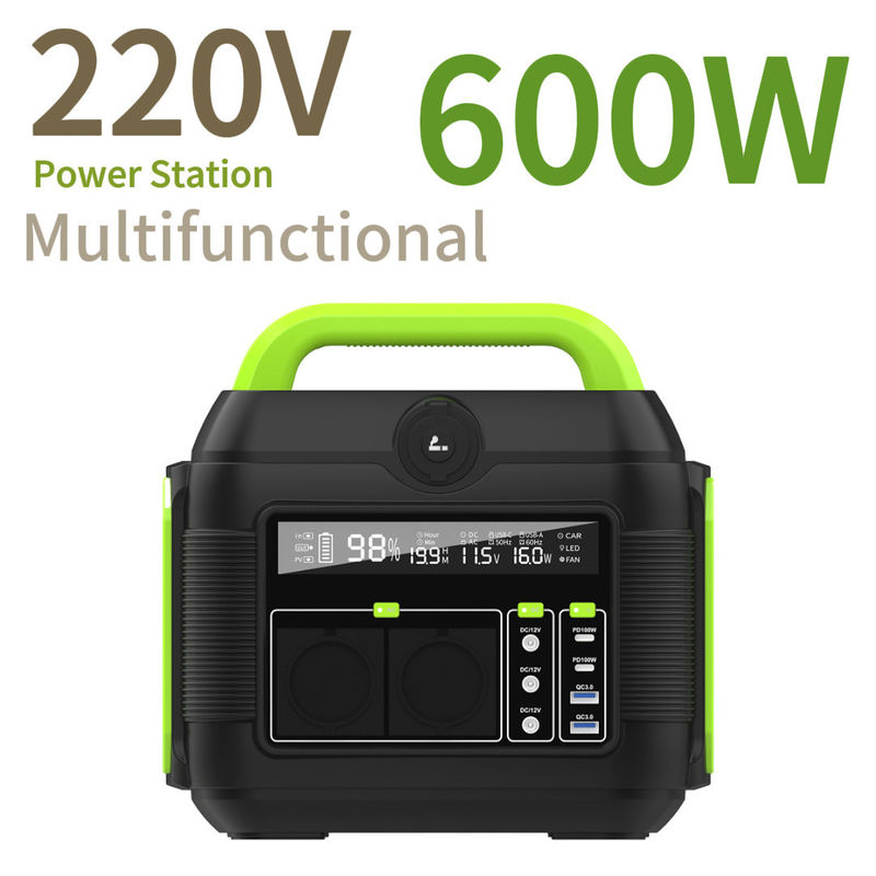 محطة الطاقة المحمولة 600W 300W 500W 1200W 2200W للعمل في الهواء الطلق للتخييم