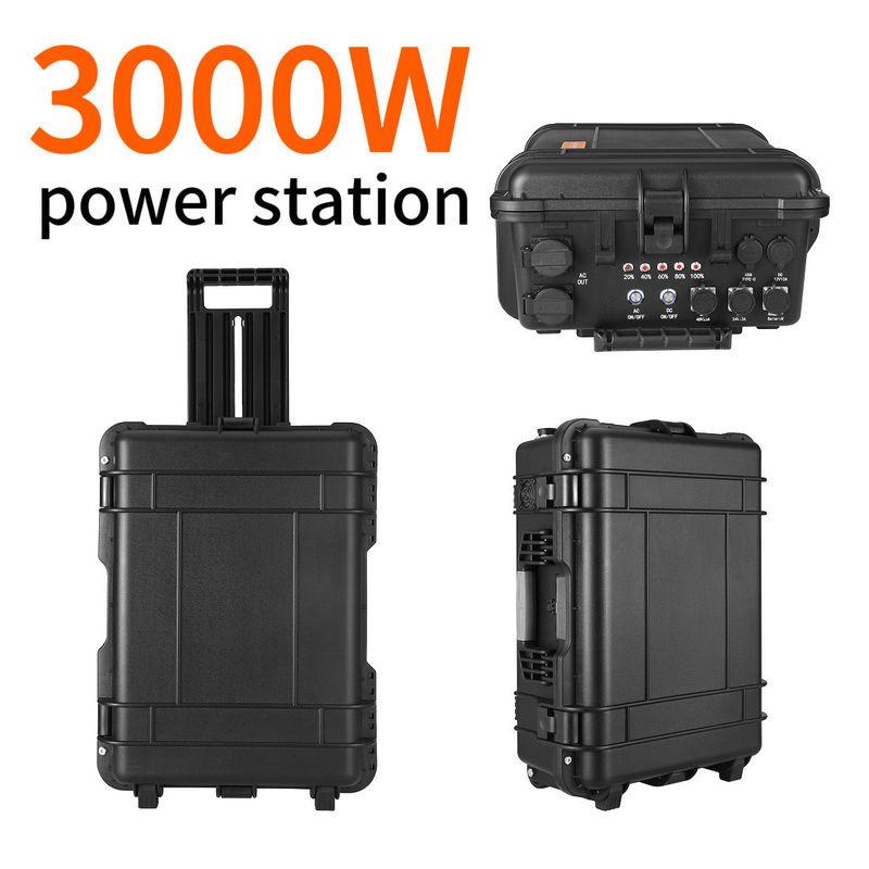 محطة طاقة محمولة 1000W/2000W مع بطارية ليتيم LiFePO4 ووقت الشحن 6-7h