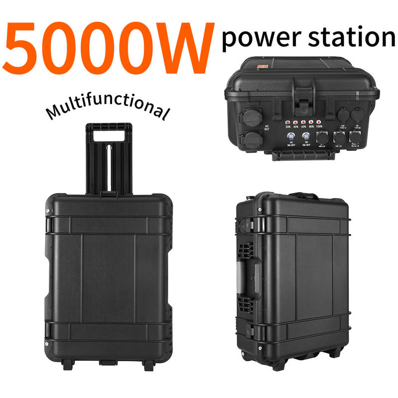 طاقة الاسمية 4800wh بنك طاقة مولد الطاقة الشمسية للتخييم للطوارئ والخارج