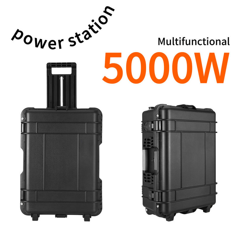 4800wh سعة 5000W مولد احتياطي محمول 6-7 ساعة وقت الشحن محطة الطاقة الشمسية