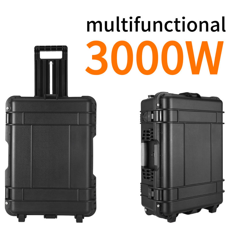 15A Max AC Output Current 3000W بطارية الليثيوم LiFePO4 الطاقة الشمسية المحمولة