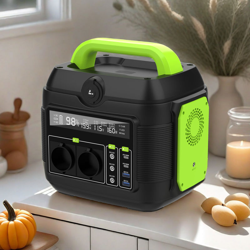 محطة طاقة محمولة 300W 500W 600W 1200W 2200W لشحن أثناء التخييم وصيد الأسماك