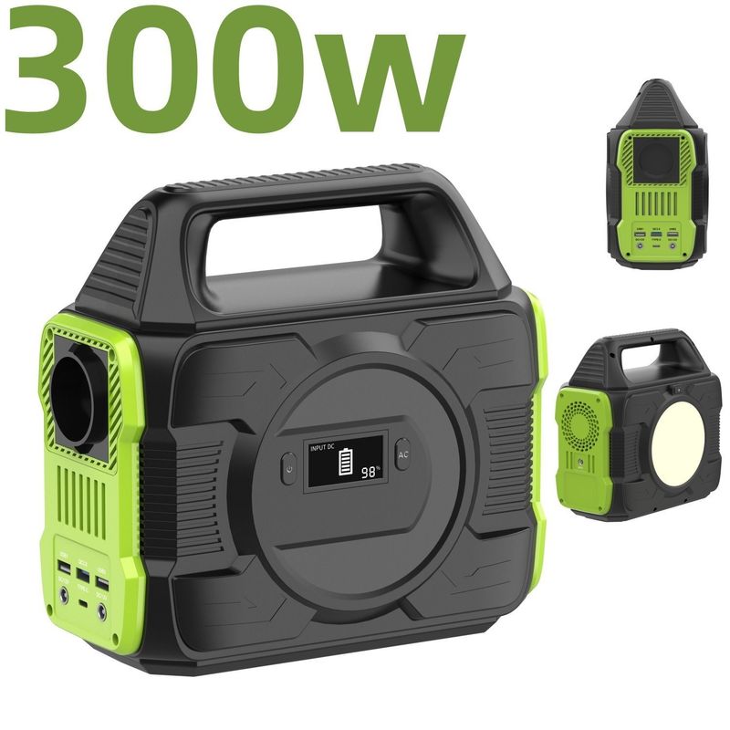 التخييم في الهواء الطلق 200W / 300W / 600W مولد محطة توليد الطاقة المحمول لتخزين الطاقة الشمسية