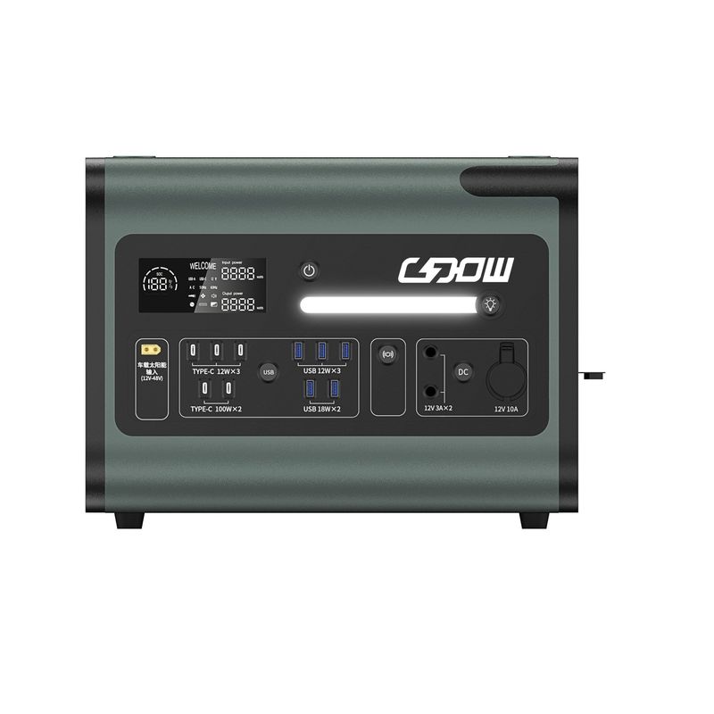 بطارية الليثيوم LiFePO4 2200W مولد شمسي محمول محطة طاقة للطوارئ