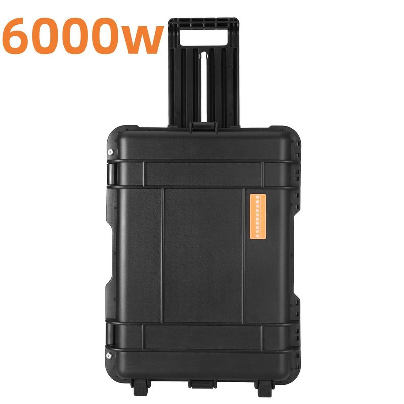 مولد الطاقة الشمسية للتخييم 8000W ذو الطاقة القصوى مع عصا سحب يدوي و USB / Type-C 18W Max