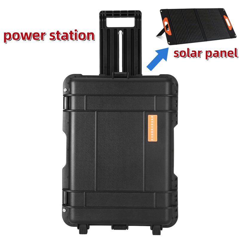 جميع مصادر التيار المتردد USB / Type-C 18W Max 3000W مولد شمسي للخارج والتخييم