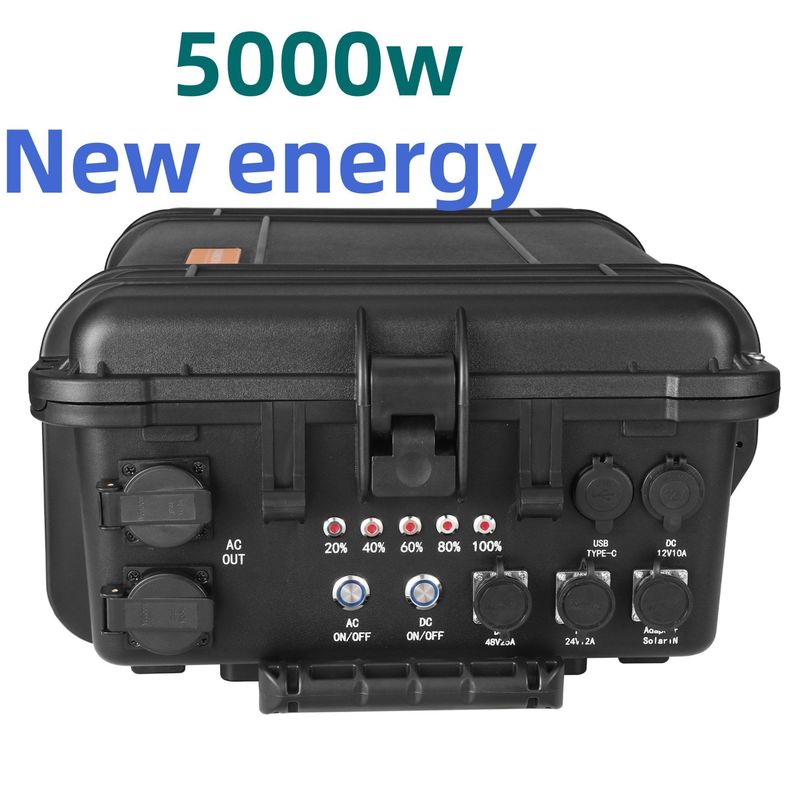 8000W طاقة الذروة LiFePO4 بطارية الليثيوم محطة طاقة محمولة للتخييم في الهواء الطلق