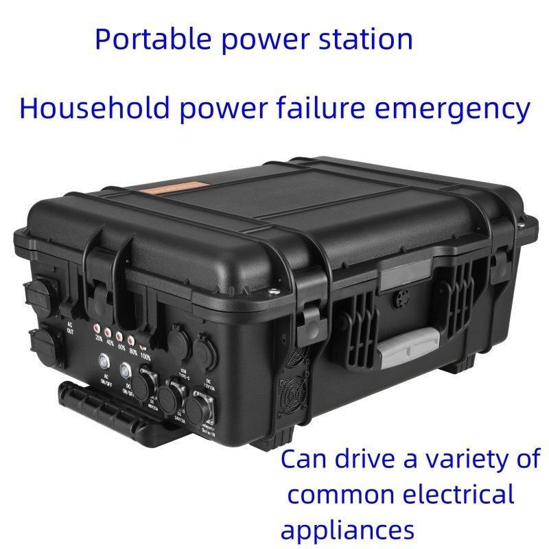محطة الطاقة المحمولة في الهواء الطلق 3000W LiFePO4 مع USB / Type-C 18W Max
