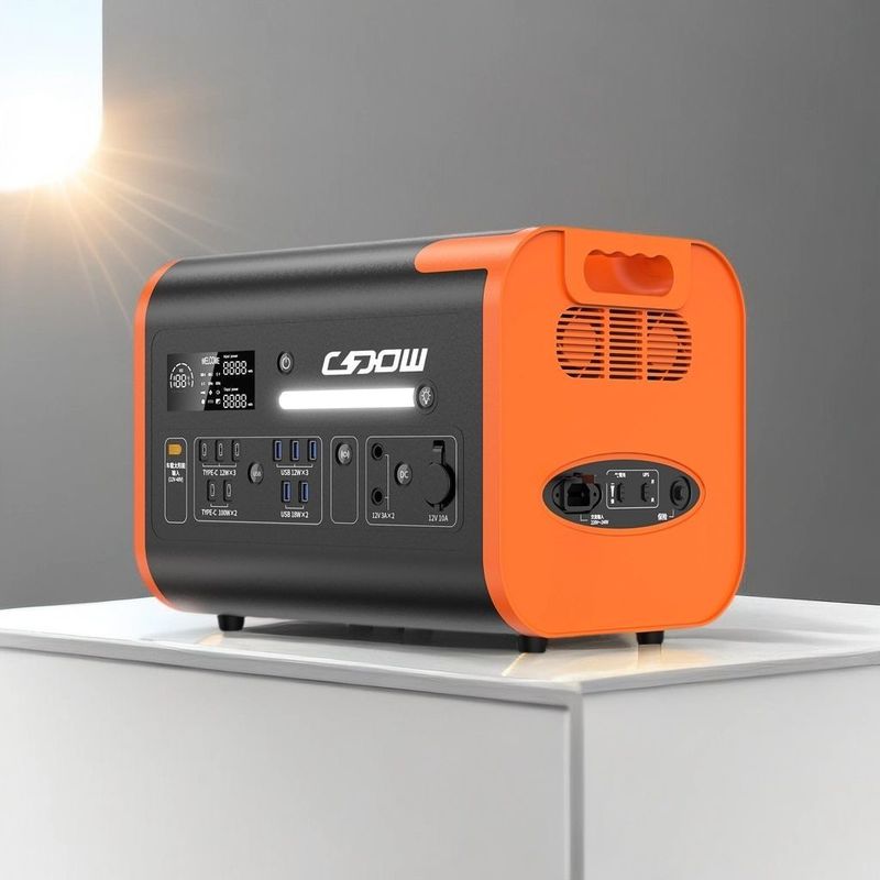 الطوارئ المنزلية والخروج التخييم بنك الطاقة مولد 2200W مع عاكس AC / DC