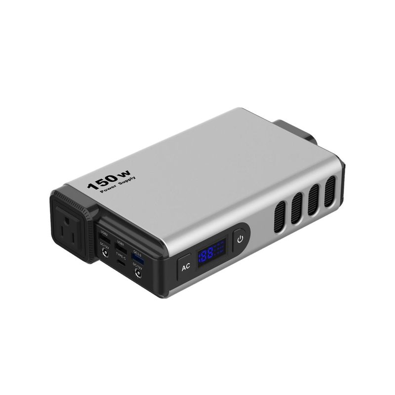S150X-100 محطة الطاقة المحمولة 150W للمنزل في الهواء الطلق احتياطي الطوارئ 110 فولت 220 فولت AC الخروج
