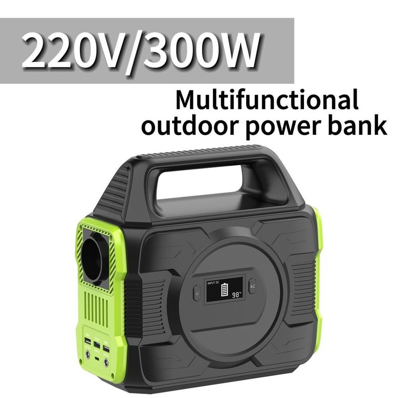300W 220V الشحن الشمسي الكنز للمنزل التخييم الطوارئ بطارية الليثيوم المحمولة